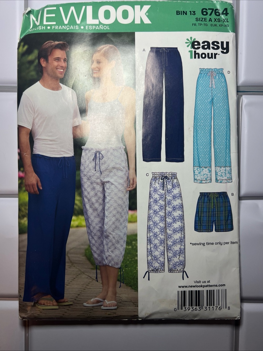 New Look 6764 Sewing Pattern Size A Opened